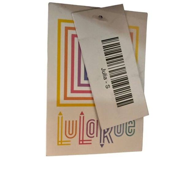 Lularoe Julia Womens Fitted Sheath Dress Heather Gray Black Sleeves Size S NWT - Picture 6 of 6